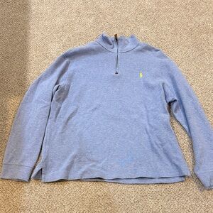 Ralph Lauren Heather Gray Pullover with Yellow Accents